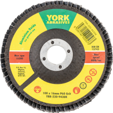 York 100x16mm al-ox lamellás csiszolótárcsa üvegszálas tányéron P60 barkácsgép tartozék