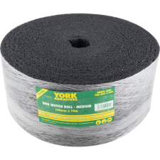 York 150mmx10m rostalapú csiszolótekercs, közepes/fekete barkácsgép tartozék