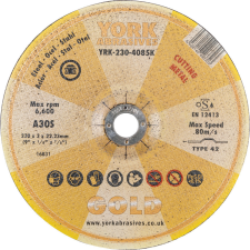 York 230x3x22.23mm A30S DPC vágókorong barkácsgép tartozék