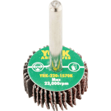 York 30x10mm al-ox lamellás csapos csiszolókorong 6mm szárral p40 barkácsgép tartozék