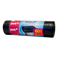 York Erős szemeteszsákok 60 liter / 10db STRONG - YORK - CLEAN HOUSE tisztító- és takarítószer, higiénia