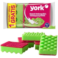 York Hullámos súrolószivacs WAVE 4+1 db - YORK takarító és háztartási eszköz