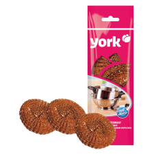 York Réz bevonattal rendelkező hálós súroló 3 db - YORK takarító és háztartási eszköz