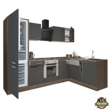  Yorki 280 sarok konyhabútor alsó sütős, alulfagyasztós hűtős kivitelben bútor