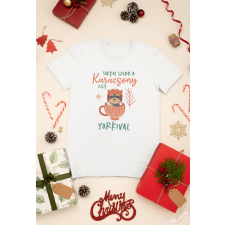  Yorki karácsony fehér póló ajándéktárgy