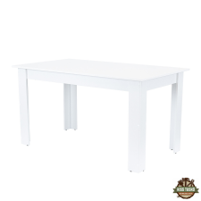  Yorki Standard étkezőasztal 140x80 cm fehér bútor