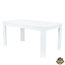 Yorki Standard étkezőasztal 160x90 cm fehér bútor