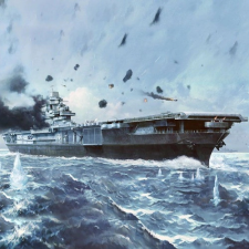  Yorktown CV-5 Midway-i csata 1:700 makett makett