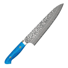 Yoshimi Kato Sg2 türkizkék szakácskés 21 Cm kés és bárd