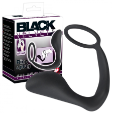 YOU2TOYS Black Velvet análujj péniszgyűrűvel (fekete) péniszgyűrű