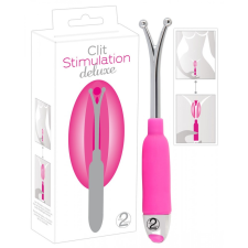 YOU2TOYS Deluxe csikló stimuláló vibrátor rúd (pink-ezüst) szexjáték