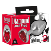 YOU2TOYS Diamond - 85g-os alumínium anál dildó (ezüst-piros)
