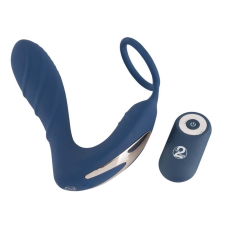 YOU2TOYS Prostata Plug - rádiós anál vibrátor péniszgyűrűvel (kék) anál
