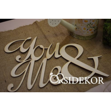  You &amp; Me felirat egyedi ajándék