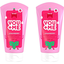 You+Me YOU ME Strawberry lédús eper aromával, 2×150 ml síkosító