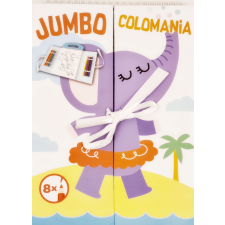 Yoyo Books Hungary Kft. Jumbo Colomania Színező – Elefánt +8 színes ceruza színes ceruza