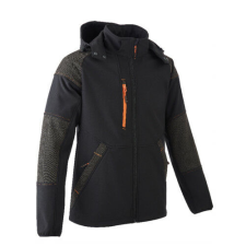 YUKI II SOFTSHELL DZSEKI FEKETE/NARANCS_S férfi kabát, dzseki