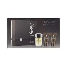 Yves Saint Laurent L Homme, Edt 60ml + 50ml After shave balm + 50ml Tusfürdő kozmetikai ajándékcsomag
