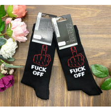 YVONNE Vicces mintás zokni fuck off férfi zokni