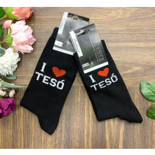 YVONNE Vicces mintás zokni I love tesó női zokni