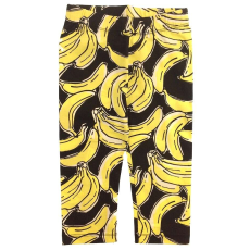 Z generation banánmintás fekete leggings - 110