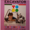 Zafír Press Markoló - Excavator, 144 darabos - Kifestő karton makett, modell építő- és kreatív szett