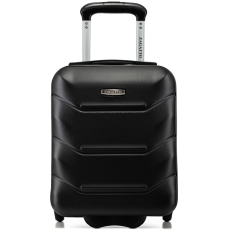 Zagatto Kabinkocsi, Zagatto®, Fekete, Kocsi mérete 40x30x20 cm, XS méret, Kis kocsi, Kézipoggyász, Wizz Air kompatibilis, Alumínium teleszkópos fogantyú, Robusztus cipzár, ABS, Ellenálló, Űrtartalom
