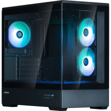 Zalman P30 BLACK V2 táp nélküli ablakos mATX ház fekete (P30 BLACK V2) számítógép ház