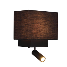 ZAMBELIS barna LED falikar (ZAM-H59) E27+LED 1 izzós IP20 világítás