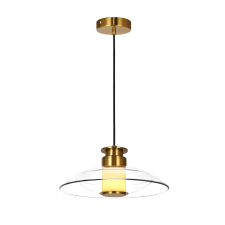 ZAMBELIS sárgaréz-fehér LED függesztett lámpa (ZAM-25141) LED 1 izzós IP20 világítás