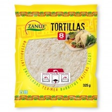 Zanuy Búza Tortilla 20cm 8db 320 g 320 g alapvető élelmiszer