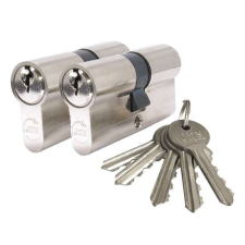 Zárbetét 30/30mm 2db azonos zárlatú 5 kulcs nikkel 3986490 zár és alkatrészei