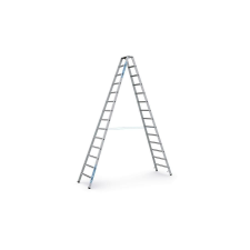  ZARGES Állólétra 2x14 fokos eloxált Saferstep B létra és állvány