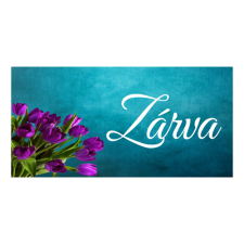  Zárva - műanyag, 200*100mm információs tábla, állvány