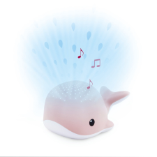 ZAZU Wally rózsaszín bálna projektoros lámpa nyugtató dallamokkal ZA-WALLY-03 világítás