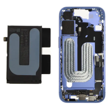  ZD076-00682 Gyári Apple iPhone 16 középső keret akkumulátorral, kék mobiltelefon, tablet alkatrész