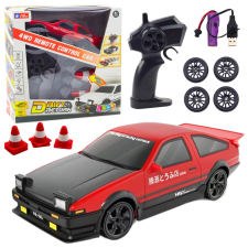 Zdalnie irányítható drift autó piros 4WD távirányítós modell
