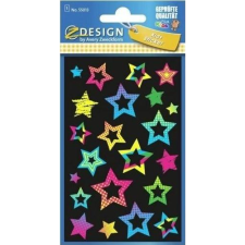Zdesing Avery 55013 1 ív csillagok neon átlátszó matrica (452789) matrica