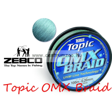  Zebco Topic Omx Braid 250M 0,28Mm 18,5Kg Fonott Zsinór horgászzsinór
