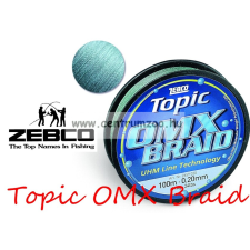 Zebco Topic Omx Braid 250M 0,28Mm 18,5Kg Fonott Zsinór horgászzsinór