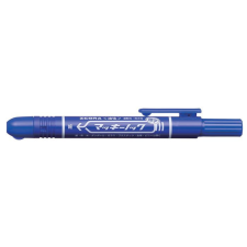 Zebra Alkoholos marker, 1,3 mm, nyomógombos, ZEBRA "Mckie Retractable", kék filctoll, marker