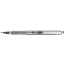 Zebra F-301 Nyomógombos golyóstoll metál ezüst - 0.24mm / Kék toll