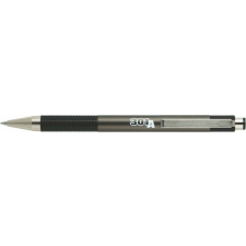 Zebra Golyóstoll, 0,24 mm, nyomógombos, antracit tolltest, ZEBRA "F-301 A", kék toll