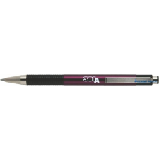 Zebra Golyóstoll, 0,24 mm, nyomógombos, mályva tolltest, ZEBRA "F-301 A", kék toll