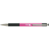 Zebra Golyóstoll, 0,24 mm, nyomógombos, rózsaszín tolltest, ZEBRA "F301A", kék