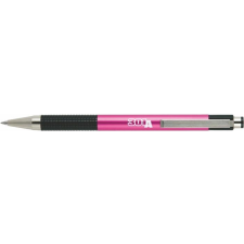 Zebra Golyóstoll, 0,24 mm, nyomógombos, rózsaszín tolltest, ZEBRA "F301A", kék toll