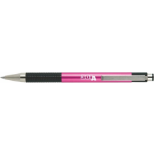 Zebra Golyóstoll, 0,24 mm, nyomógombos, rózsaszín tolltest, ZEBRA &quot;F301A&quot;, kék toll
