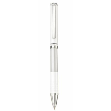 Zebra Golyóstoll, 0,24 mm, teleszkópos, ezüst színû tolltest, ZEBRA "SL-F1", kék toll