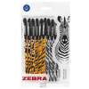 Zebra Golyóstoll, 0,27 mm, kupakos, vegyes testszín, ZEBRA "Animal Doodler'z", kék