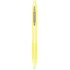  ZEBRA Golyóstoll, 0,27 mm, nyomógombos, sárga tolltest, ZEBRA &quot;Z-Grip Pastel&quot;, kék toll